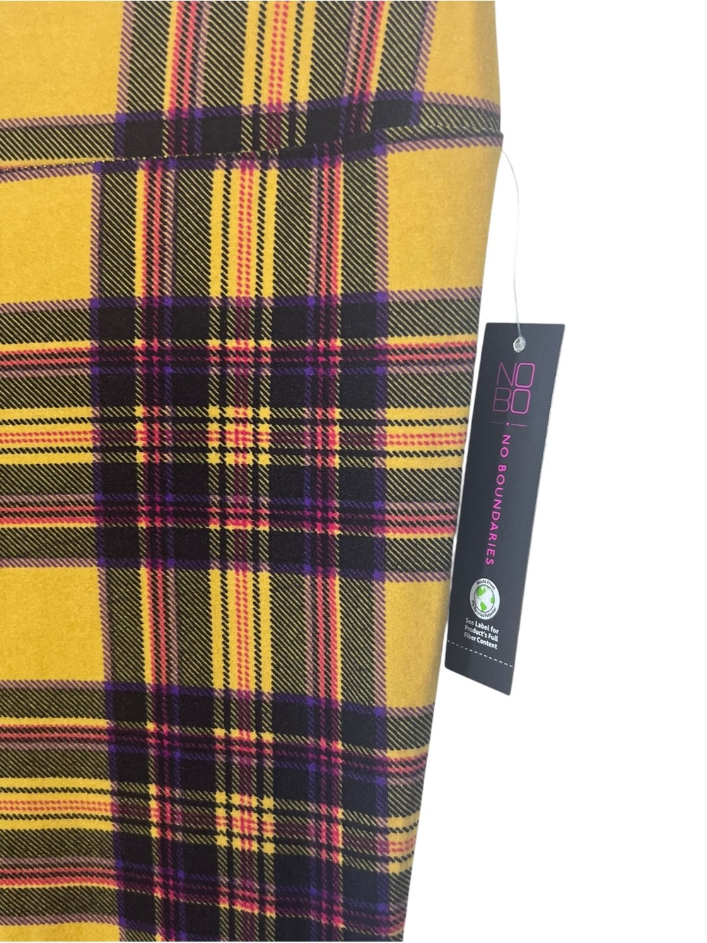No Boundaries flare plaid pants size medium - Picture 4 of 5